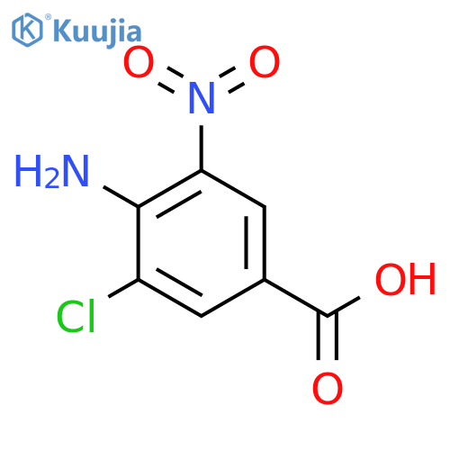 4-amino-3-chloro-5-nitroBenzoic acid structure