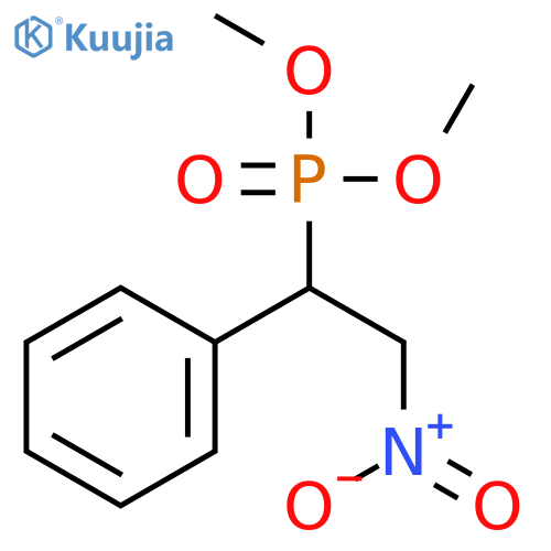 Phosphonic acid, (2-nitro-1-phenylethyl)-, dimethyl ester structure