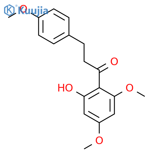 1-(2-hydroxy-4,6-dimethoxyphenyl)-3-(4-methoxyphenyl)propan-1-one structure