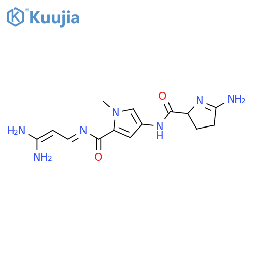 4-{[(5-amino-3,4-dihydro-2H-pyrrol-2-yl)carbonyl]amino}-N-[(1E)-3,3-diaminoprop-2-en-1-ylidene]-1-methyl-1H-pyrrole-2-carboxamide structure