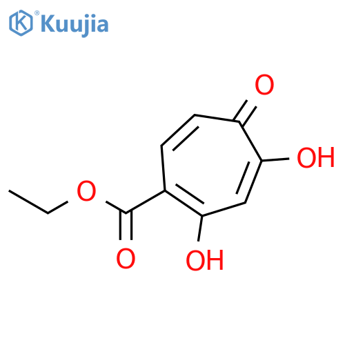 1,3,6-Cycloheptatriene-1-carboxylic acid, 2,4-dihydroxy-5-oxo-, ethyl ester (9CI) structure
