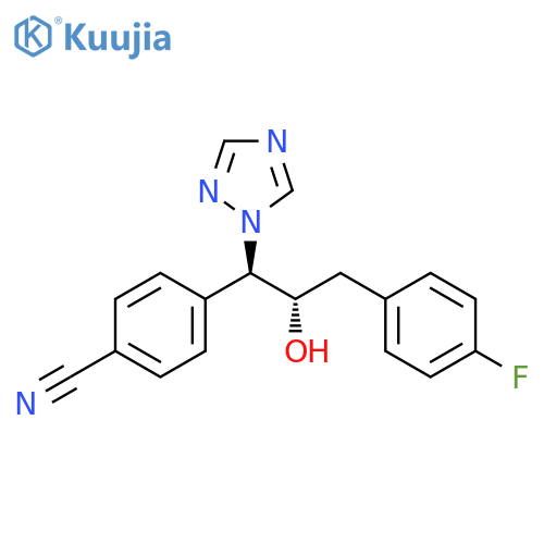 Benzonitrile,4-[(1R,2S)-3-(4-fluorophenyl)-2-hydroxy-1-(1H-1,2,4-triazol-1-yl)propyl]- structure