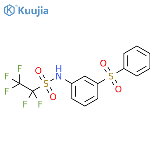 Ethanesulfonamide, 1,1,2,2,2-pentafluoro-N-[3-(phenylsulfonyl)phenyl]- structure