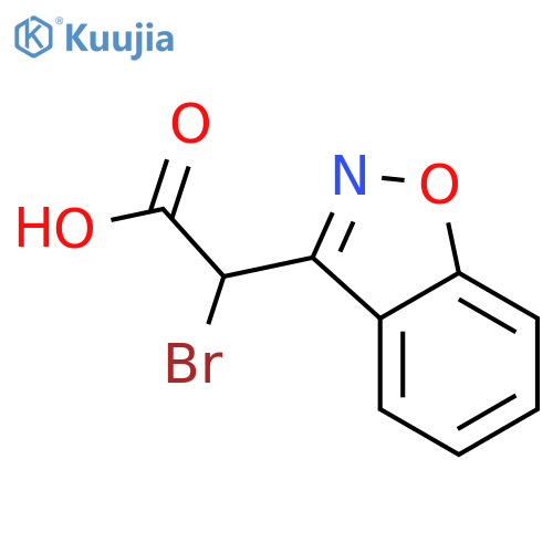2-(1,2-benzoxazol-3-yl)-2-bromoacetic acid structure