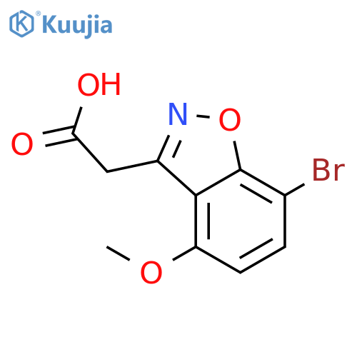 1,2-Benzisoxazole-3-acetic acid, 7-bromo-4-methoxy- structure