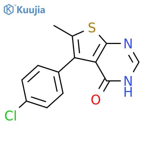 5-(4-chlorophenyl)-6-methyl-3H,4H-thieno2,3-dpyrimidin-4-one structure