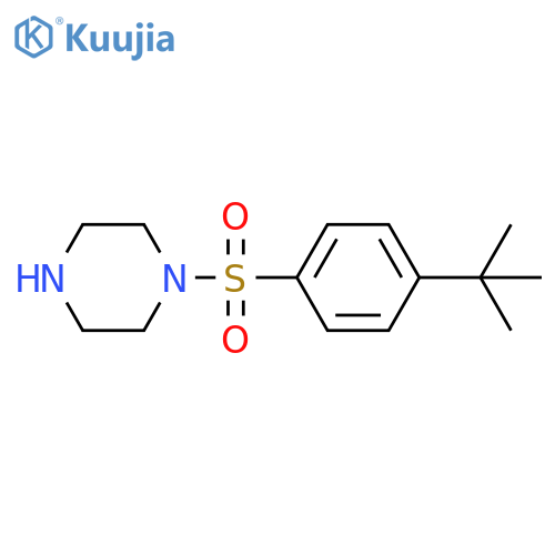 1-(4-tert-butylbenzenesulfonyl)piperazine structure