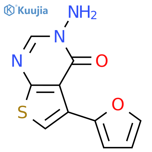 3-Amino-5-(furan-2-yl)-3H,4H-thieno2,3-dpyrimidin-4-one structure