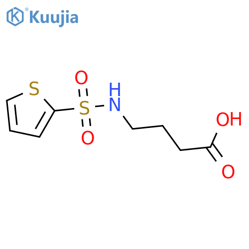 4-(thiophene-2-sulfonamido)butanoic acid structure