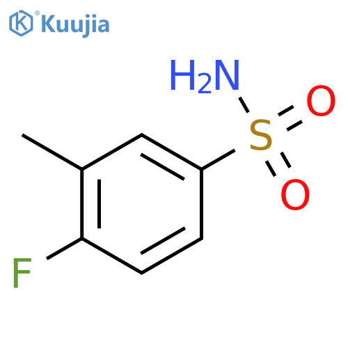 4-Fluoro-3-methylbenzenesulphonamide structure