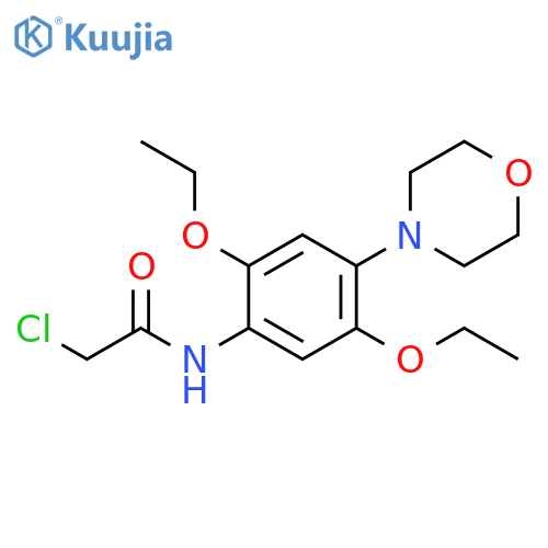 Acetamide, 2-chloro-N-[2,5-diethoxy-4-(4-morpholinyl)phenyl]- structure