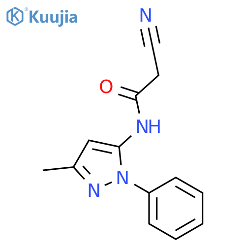 2-Cyano-N-(5-methyl-2-phenyl-2H-pyrazol-3-yl)-acetamide structure