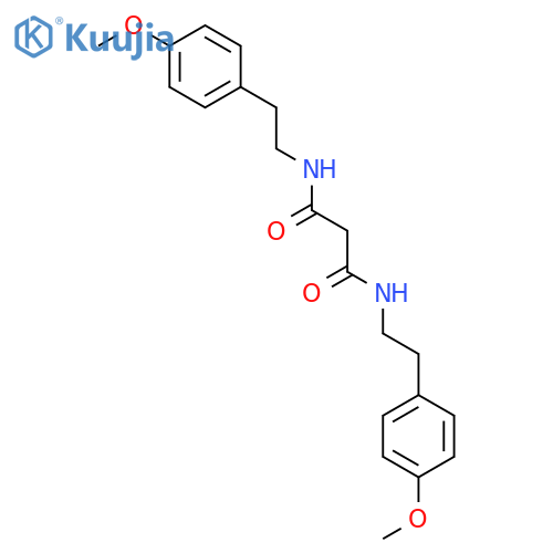 N,N'-Bis-[2-(4-methoxy-phenyl)-ethyl]-malonamide structure