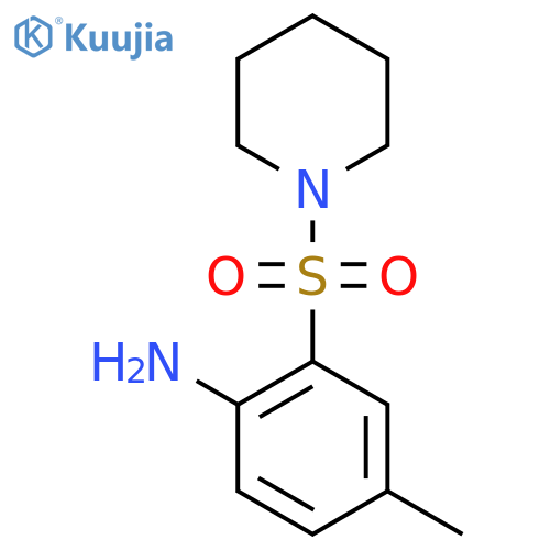 [4-methyl-2-(piperidin-1-ylsulfonyl)phenyl]amine structure