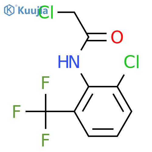 2-chloro-N-2-chloro-6-(trifluoromethyl)phenylacetamide structure