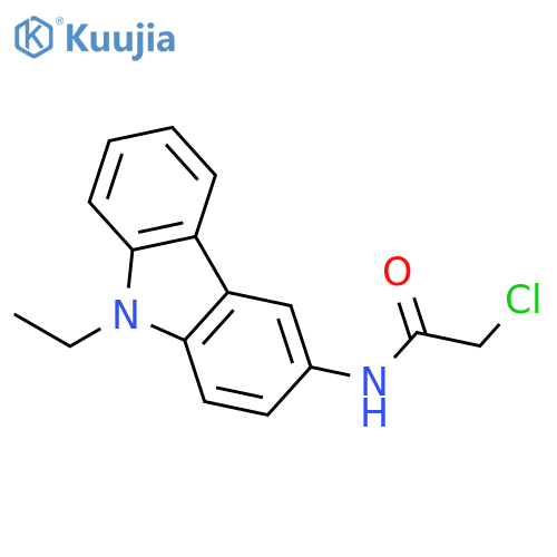 2-chloro-N-(9-ethyl-9H-carbazol-3-yl)acetamide structure