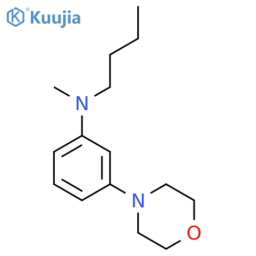 Benzenamine, N-butyl-N-methyl-3-(4-morpholinyl)- structure