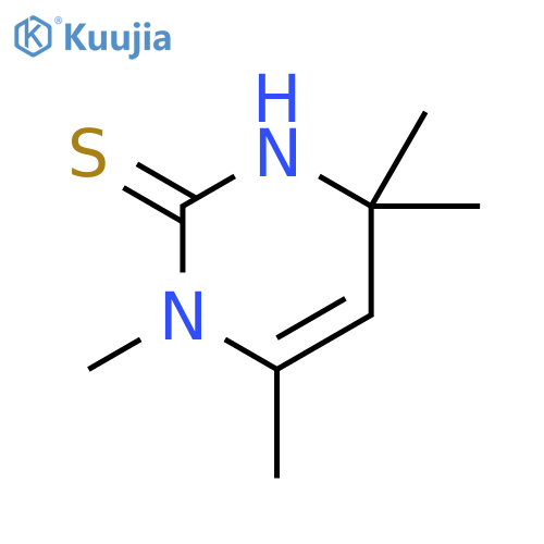 3,4,6,6-tetramethyl-1h-pyrimidine-2-thione structure