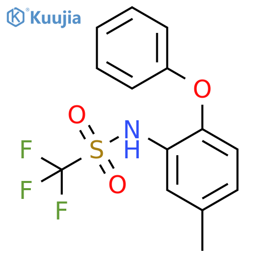 Methanesulfonamide, 1,1,1-trifluoro-N-(5-methyl-2-phenoxyphenyl)- structure