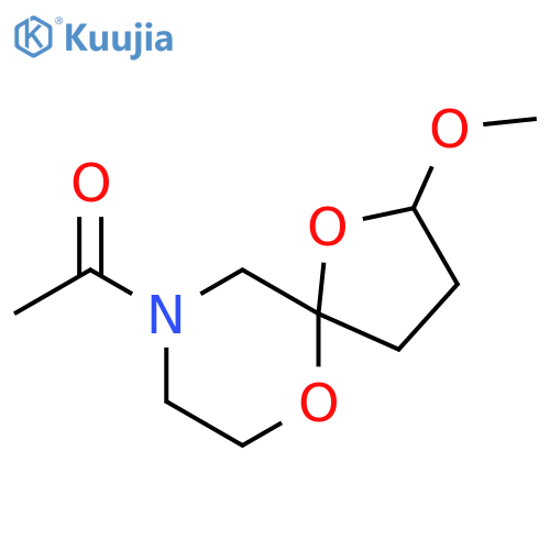 1,6-Dioxa-9-azaspiro[4.5]decane, 9-acetyl-2-methoxy- structure