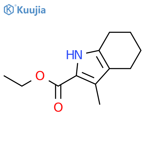 Ethyl 3-methyl-4,5,6,7-tetrahydro-1H-indole-2-carboxylate structure
