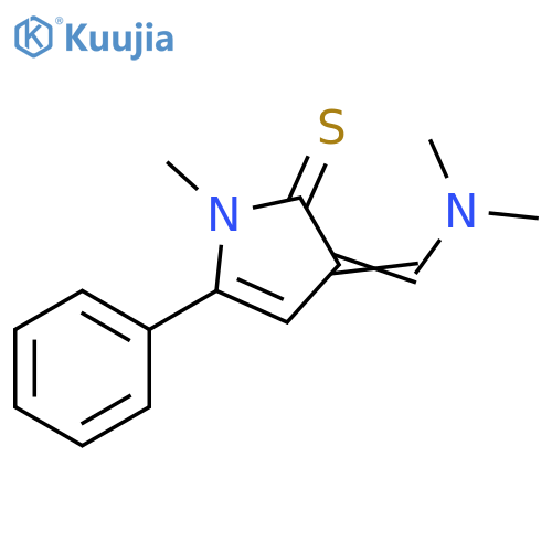 2H-Pyrrole-2-thione,3-[(dimethylamino)methylene]-1,3-dihydro-1-methyl-5-phenyl- structure