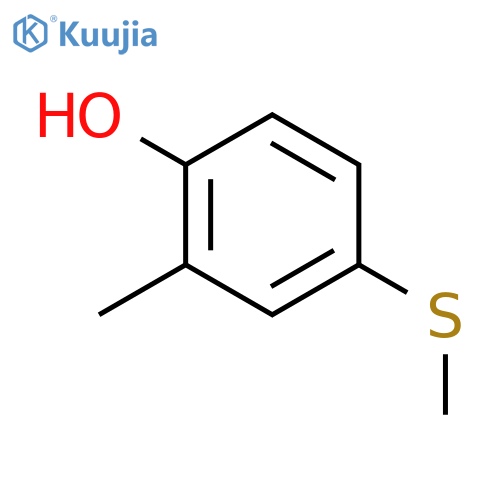 2-methyl-4-methylsulfanylphenol structure
