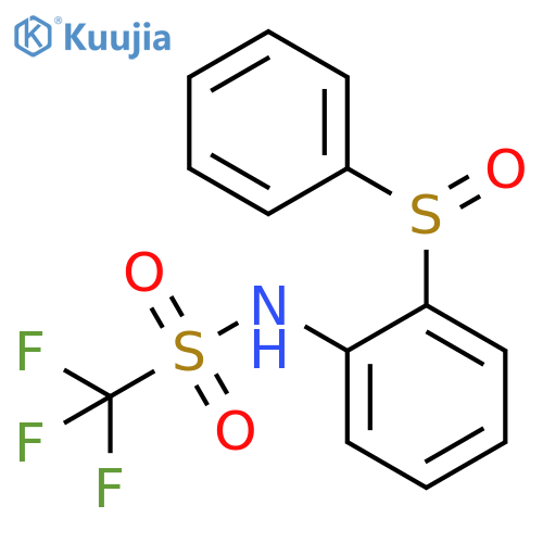 Methanesulfonamide, 1,1,1-trifluoro-N-[2-(phenylsulfinyl)phenyl]- structure