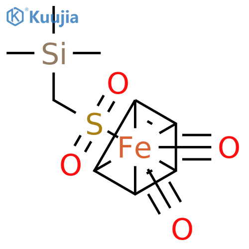 Carbon Monoxide;cyclopenta-1,3-diene;iron(6+);trimethyl(sulfinatomethyl)silane structure