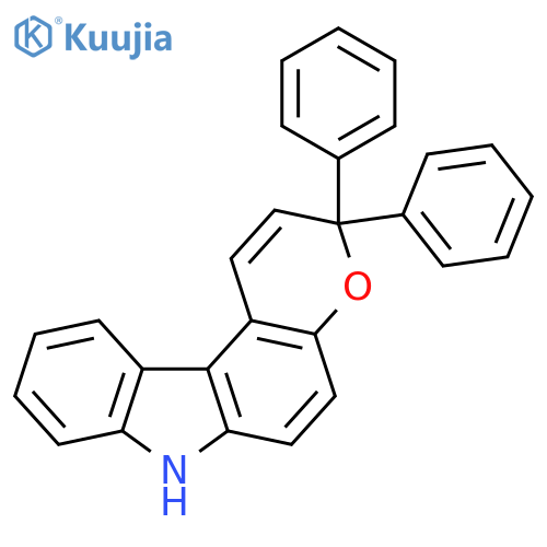 Pyrano[2,3-c]carbazole, 3,7-dihydro-3,3-diphenyl- structure