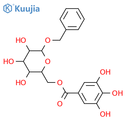 Benzyl 6'-O-galloyl-beta-D-glucopyranoside structure