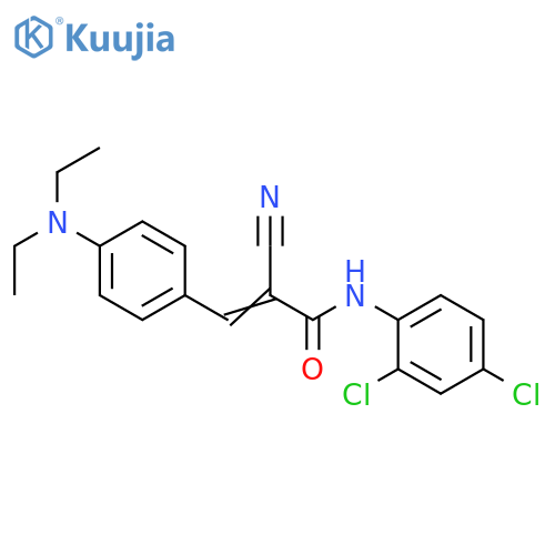 2-Cyano-N-(2,4-dichlorophenyl)-3-[4-(diethylamino)phenyl]-2-propenamide structure