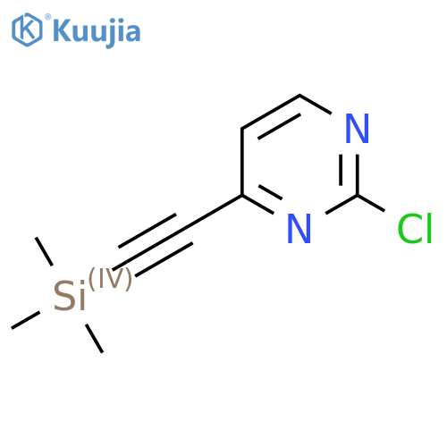 2-Chloro-4-[trimethylsilylethynyl]pyrimidine structure