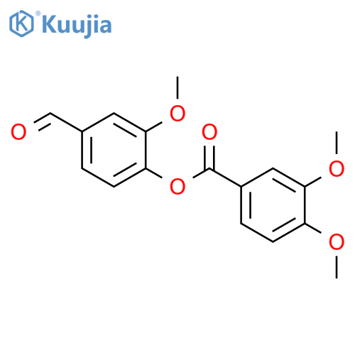 4-formyl-2-methoxyphenyl 3,4-dimethoxybenzoate structure