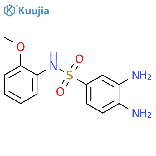 3,4-Diamino-N-(2-methoxyphenyl)benzene-1-sulfonamide structure