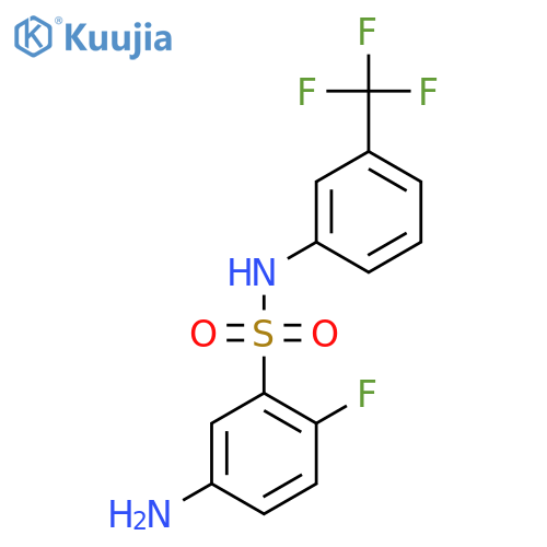5-Amino-2-fluoro-N-(3-trifluoromethyl-phenyl)-benzenesulfonamide structure