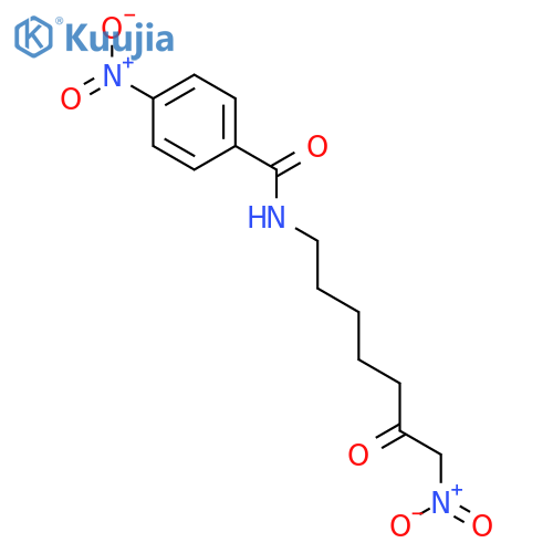 Benzamide, 4-nitro-N-(7-nitro-6-oxoheptyl)- structure