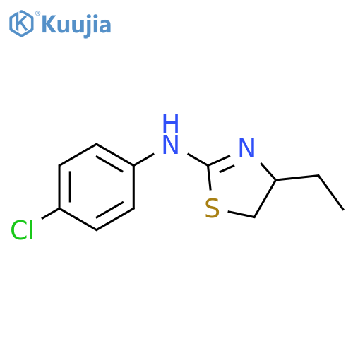 N-(4-chlorophenyl)-4-ethyl-4,5-dihydro-1,3-thiazol-2-amine structure