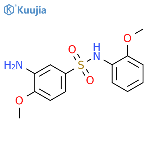 3-Amino-4-methoxy-N-(2-methoxyphenyl)benzene-1-sulfonamide structure