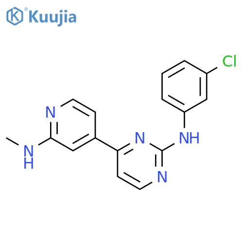 2-Pyrimidinamine, N-(3-chlorophenyl)-4-[2-(methylamino)-4-pyridinyl]- structure