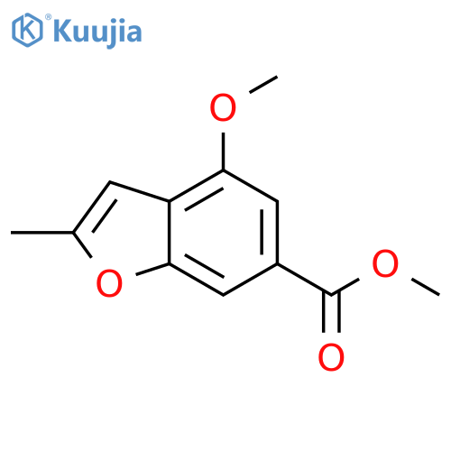 4-Methoxy-2-methyl-benzofuran-6-carboxylic acid methyl ester structure