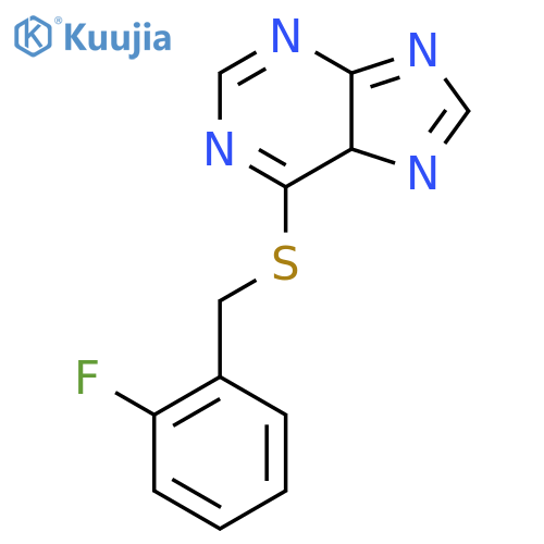 6-[(2-fluorobenzyl)sulfanyl]-5H-purine structure