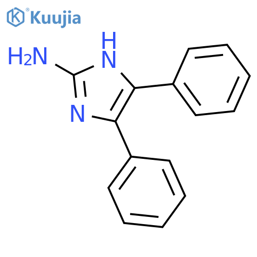 4,5-diphenyl-1H-imidazol-2-amine structure