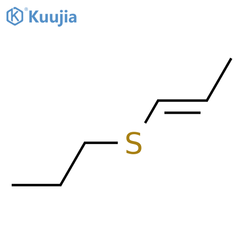 1-Propene, 1-(propylthio)-, (E)- structure