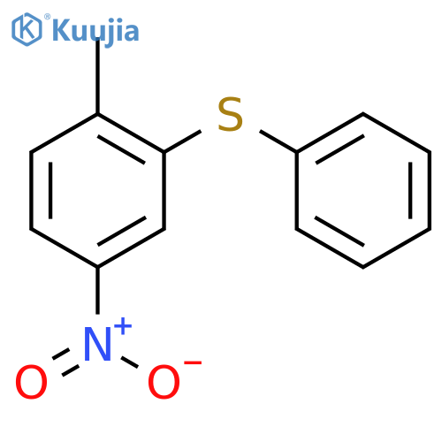 Benzene, 1-methyl-4-nitro-2-(phenylthio)- structure