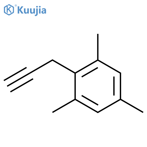 1,3,5-trimethyl-2-(prop-2-yn-1-yl)benzene structure