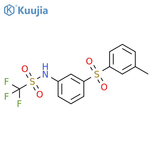 Methanesulfonamide,1,1,1-trifluoro-N-[3-[(3-methylphenyl)sulfonyl]phenyl]- structure
