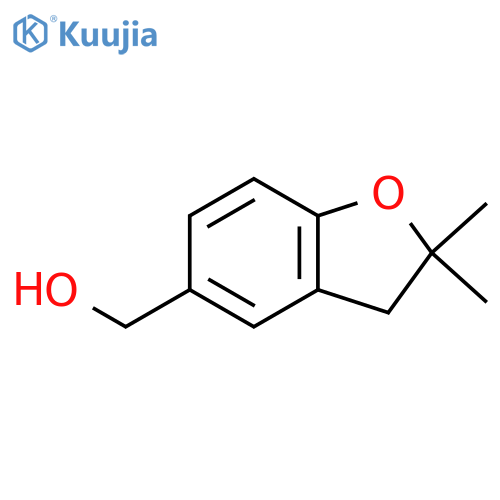 (2,2-Dimethyl-2,3-dihydro-benzofuran-5-yl)methanol structure