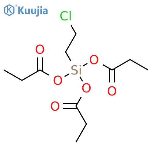 Silanetriol, (2-chloroethyl)-, tripropanoate structure