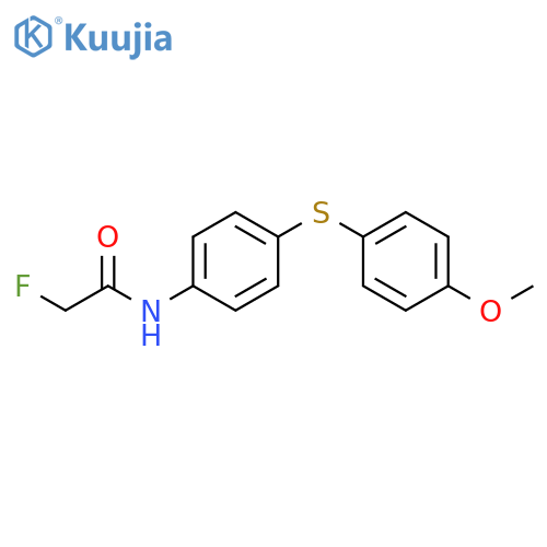 Acetamide, 2-fluoro-N-[4-[(4-methoxyphenyl)thio]phenyl]- structure